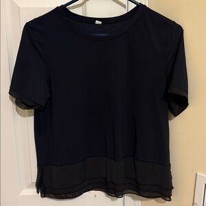 Lululemon Black Short Sleeve Top